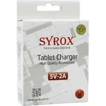 Syrox Syx-J10 5V 2A Ince Uç Tablet Şarj Aleti (530399582)
