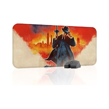 Mafia Kaymaz Dikişli Kauçuk Oyuncu Mousepad V2 - 70x30 Xl Gaming Mouse Pad Fare Altlığı