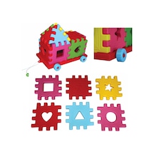 King Kids Arabalı Puzzle 12 Parça
