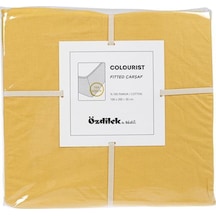 Özdilek Sarı Colourist Tek Kişilik Lastikli Fitted Çarşaf 100x200