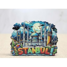 Ahşap İstanbul Temalı Magnet Diğer 66203909