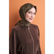 Armine İpek Eşarp 2027 Kış - 9638-32 Haki Twill