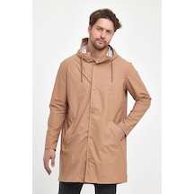 T Rain Pu Raincoat S Beden Bej Erkek Yağmurluk Bej