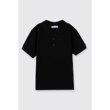 Panço Erkek Çocuk Siyah Polo Yaka Tişört