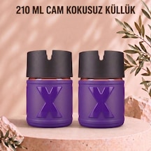 2 Adet X Cam Kokusuz Küllük Koku Hapseden Kapaklı Rüzgar Önleyici Kapaklı Araç Ve Ev Kullanımına Uygun Mor 210 Ml