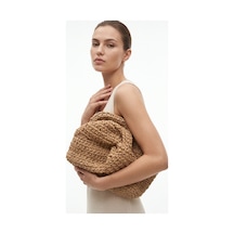 Melonndesign Melona Butik Kâğıt İp Tasarım Çanta Bej