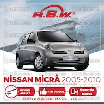 RBW Nissan Micra 2005 - 2010 Ön Muz Silecek Takımı