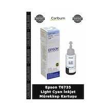 Özel Seri Epson T6735 Light Cyan İnkjet Mürekkep Kartuşu Çalışma Alanı Belge Üretimi Baskı Çözümü
