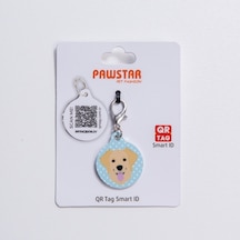 Labrador Köpek Desenli Qr Tag Evcil Hayvan Künyesi İsimlik Pet Tag Köpek Künyesi Kedi Künyesi Qr Kodlu Künye Sarı