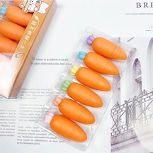 Forzacase Renkli Fosforlu Havuç Kalem 6 Adet - Fc406 Çok Renkli