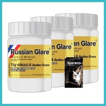 Bezos Süper Rusian Glare Tüy Kremi Nano 3 Adet X 50 Ml Rus Merhemi + Yanında Jel Dfnbez