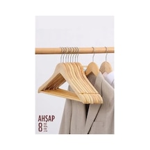 Elbise Askısı Natural Ahşap 8 Adet 720177 Diğer