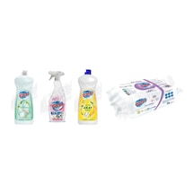 Bingo Bulaşık Deterjanı 650 Ml + Toz 750 Ml + Sıvı Bulaşık Deterjanı 1500 Ml + Yüzey Tem.havlusu 96'lı 4'lü Set