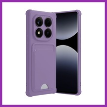 Bezos Redmi Note 14 Pro 5g Uyumlu Kelvin Kartvizitli Silikon - Lila Bty