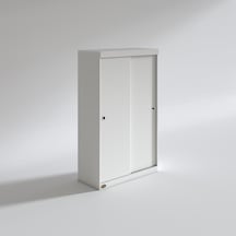 Kenzlife Gardırop Sürgülü Kapaklı Kapılı Karanfil110 Byz Gardolap Dolap