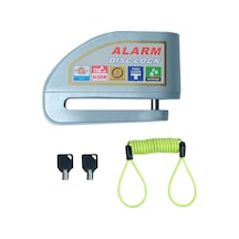 Gp Kompozit Dsk004 Universal Alarmlı Motosiklet Disk Kilidi Gri