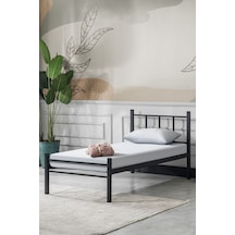 Evgerevgereçleri K90 Siyah Metal Karyola Tek Kişilik Yataksız (512900748)