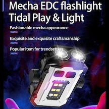 Novahub E-smarter Ysd01pro Mini Anahtarlık Işık, Beyaz, Jiroskop Alt Manyetik Kapak Klipsli Beyaz