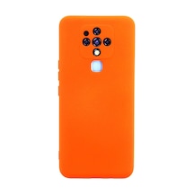 Tecno Camon 16 Kılıf Nano İçi Kadife Silikon - Turuncu -