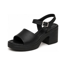 N Napa Shoe Np.1527.siyah.deri Sandalet