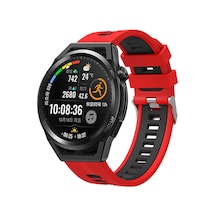 Galaxy Watch Active 2 44mm Krd-55 Uyumlu Zore Kordon-kırmızı-siyah