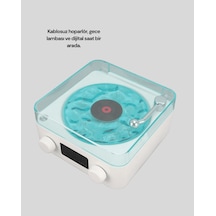 3-ü-1 Bluetooth Hoparlör Gece Lambası Uuczzzgramafonspeaker-30