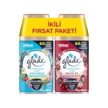 Otomatik Sprey Yedek, 2'li Paket, Okyanus Sessizliği - Meyve Ve Çiçek Buketi, 269ml 2 Yedek