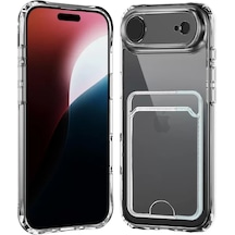 Newface Apple iPhone Uyumlu 17 Air Kart Şeffaf Silikon - Şeffaf