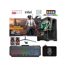 Xaser XSR1018 i5-7400 32 GB 512 GB SSD 4 GB RX550 24" Free Dos Masaüstü Oyuncu Bilgisayarı
