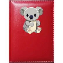 Promosyon Denizi Koala Görselli Kırmızı Ruhsat Kabı