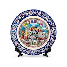 İstanbul Temalı Porselen Dekoratif Tabak 15 Cm Arbltgsoevunq93298w