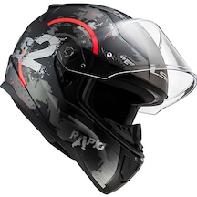 Ls2 Rapid 2 Circle Kapalı Kask Kırmızı - Mat Siyah