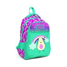 Coral High Kids Su Yeşili Pembe Üç Bölmeli Okul Çantası 23491