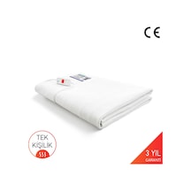 Omak Tek Kişilik Elektrikli Battaniye 90x150cm Beyaz