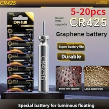 Willowhaven 20 Adet Grafen Pil Cr425 Gece Balıkçılık Şamandırası Işıklı Yüzer Balık Avı Aksesuarı