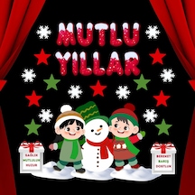 Mutlu Yıllar Okul Pano Süsü 03