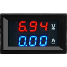 Lijinxu--100v 10a Dc Dijital Voltmetre Ampermetre Mavi + Kırmızı Led Amp Volt Metre Ölçer 1