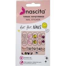 Emoji Desenli Tırnak Stickerı - 28