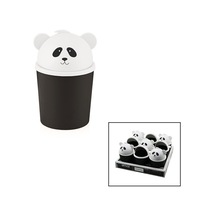 Qlux L-00988 Panda Masa Üstü Çöp Kovası Mini Ofis Makyaj Vb Çocuk Odası - 18'li Paket
