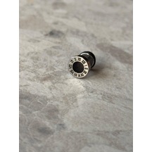 Roma Black Erkek Küpesi - 1 Adet - Döner Kilit