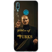 Huawei P Smart 2019 Uyumlu Atatürk Father Of The Turks Baskılı Silikon Kılıf Renkli