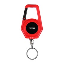 Vip-tec Geri Çekilebilir Mekanizmalı Karabinalı Anahtarlık Vt875184 Kırmızı
