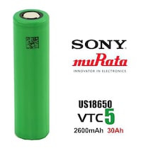 Sony Murata VTC5 18650 3.7V 2600mAh 30A Li-ion Şarj Edilebilir Pil