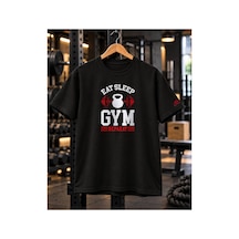 Segungear Gem Fitness Erkek Regular Fit Baskılı Spor Tişört Siyah - 931493728 Siyah