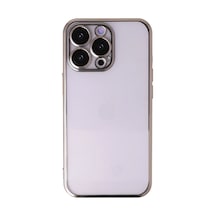 Apple iPhone Uyumlu , 13 Pro Kılıf Razer Lensli Silikon - Gold