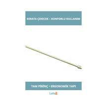Letsii Klasik Pirinç Kerata Çekecek Ergonomik Ayakkabı Giyme Aleti