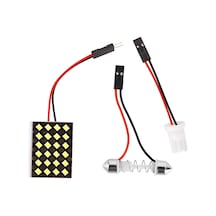 T10 5050 3030 Led Iç Panel Beyaz Işık Okuma Lambası Evrensel Araba Bagajı 24 Led 3030 1 Piece Set