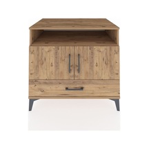Kronos Şifonyer 3 Raflı Tek Çekmeceli 2 Kapaklı 88x59x80 Çam-çam Çam