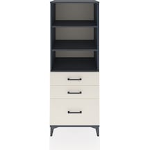 Hyperion Dolap 3 Raflı 3 Çekmeceli 60x44x163 Antrasit-aytaşı Antrasit