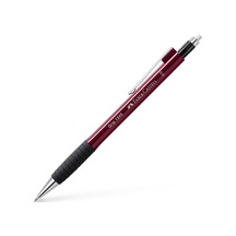 Faber-Castell Grip 1345/47 Versatil Kalem, 0.5 mm, Bordo, Ergonomik Tutuş, Yaylı Uç, Uzun Silgi, Modern Tasarım
